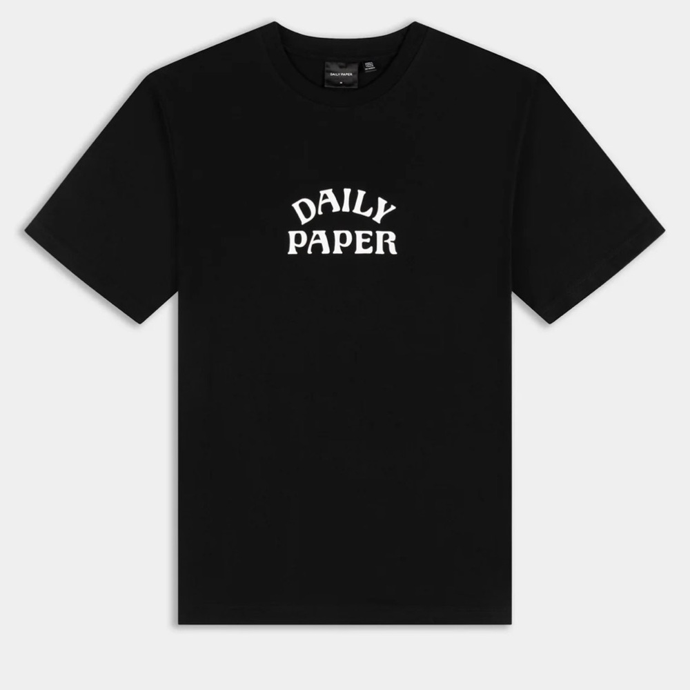 Daily Paper BLACK DIAS STACKED T-SHIRT, size XLarge